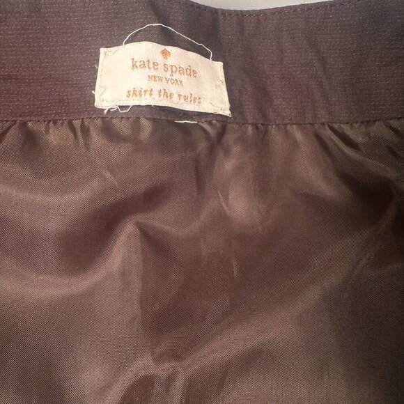 Kate Spade Boho Pleated Skirt Women Casual Bottom Dark Olive Green Medium READ - Picture 2 of 10